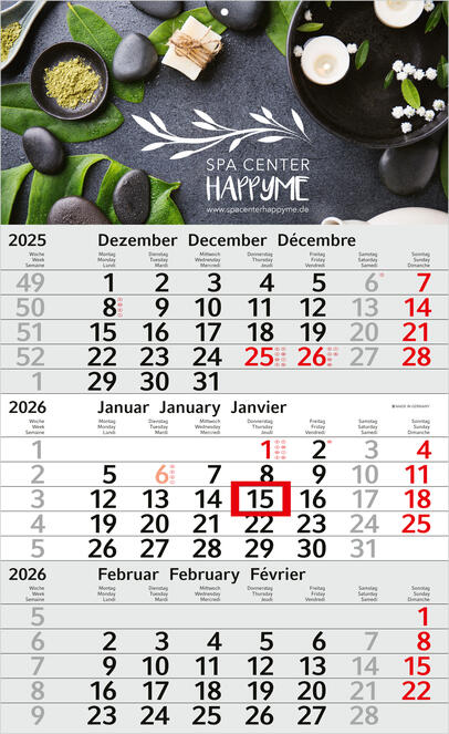 Bürokalender - 3-Monatskalender Bestseller
