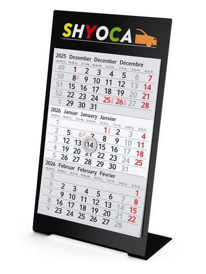 Bürokalender - Tischaufstellkalender Desktop - 1 oder 2 Jahre