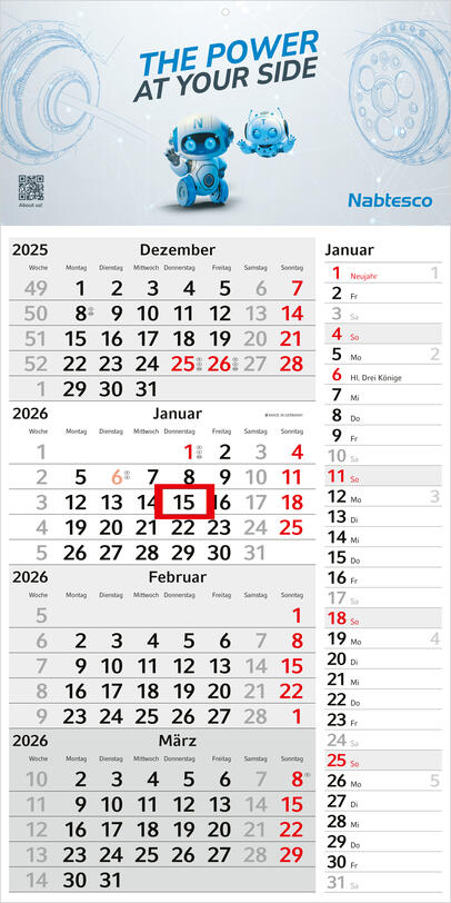 Bürokalender - 4-Monatskalender K4